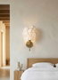 Opviq Lámpara de Pared Blanco y Dorado Antiguo